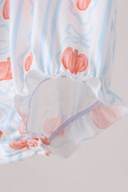 Blue Pumpkin Embroidery Bubble
