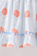 Blue Pumpkin Embroidery Ruffle Bloomer Set