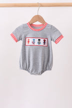 Grey character embroidery bubble
