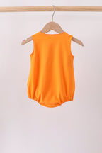 Orange Jack-O-Lantern  Applique Bubble