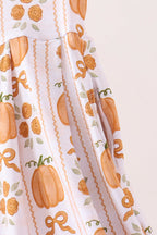 Pumpkin Bow Bamboo Dress