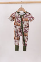 Forest Hunting Bamboo Romper