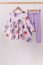 Purple princess BAMBOO pants set