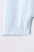 Blue Pumpkin Smocked Gingham Jon Jon