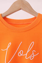 Orange Tennessee Vols Embroidery Mom&me Top