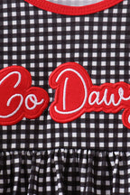 Red Georgia Embroidery Pants set