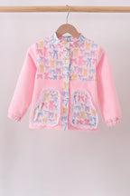 Pink Bow Fleece mom&me Jacket