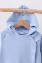 Blue Fleece Bow Coat