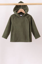 Green Fleece Bow Coat