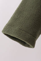 Green Fleece Bow Coat