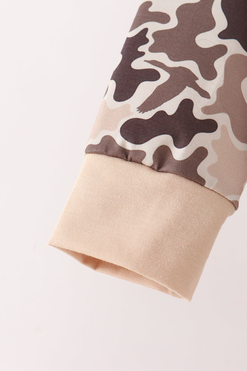 Camouflage duck embroidery jogger set