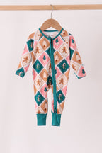Green Gingerbread Bamboo Romper