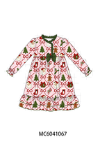 Pink Christmas Tree Bamboo Dress