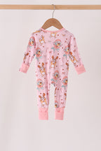 Pink bluey bamboo romper