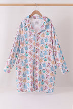 Blue princess bamboo mom gown