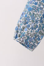 Teal floral print mom&me skorts set