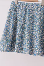 Teal floral print mom&me skorts set