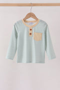 Khaki Geo Diamond Pocket Top