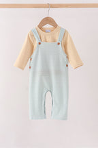 Khaki Geo Diamond 2pc romper set