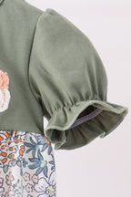 Green pumpkin french knot bubble