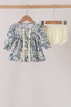Vintage Floral Ruffle Bloomer Set