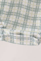 Sage plaid pocket bubble