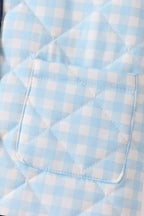 Blue gingham jacket