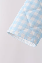 Blue gingham jacket