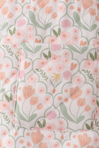 Sage floral ruffle jacket