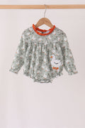 Grey goose applique ruffle bubble