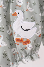 Grey goose applique ruffle bubble