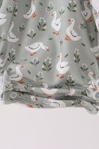 Grey goose applique ruffle bubble