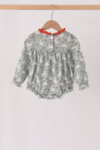Grey goose applique ruffle bubble