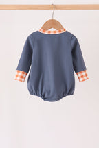Navy goose applique bubble