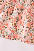 Green floral ruffle bloomer set