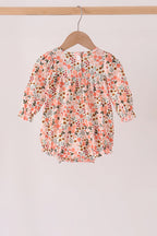 Green floral ruffle bubble