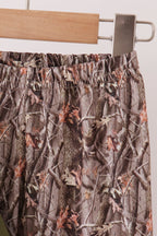 Forest camouflage turkey applique ruffle pants set