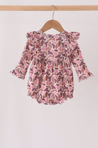 Pink leopard rufle bubble