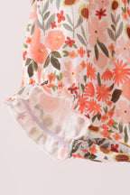 Green floral bow bubble