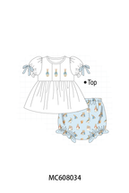 PO101 Blue easter peter rabbit embroidery collection
