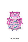 PO101 Magenta monogram embroidery ruffle collection