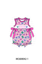 PO101 Magenta monogram embroidery ruffle collection