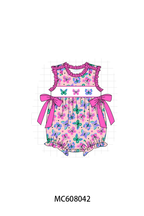 PO101 Magenta butterfly embroidery ruffle collection
