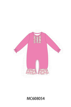 PO101 Pink bunny print ruffle collection