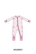 PO101 Pink western boots bamboo collection