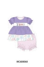 PO101 Navy&purple nautical embroidery collection