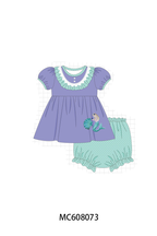 PO101 Blue&purple mermaid sequin embroidery collection