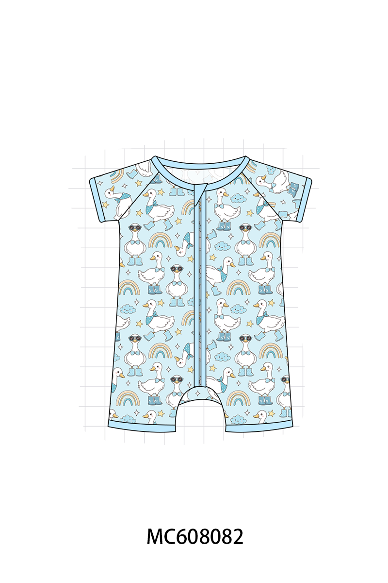 PO101 Blue&pink goose bamboo collection