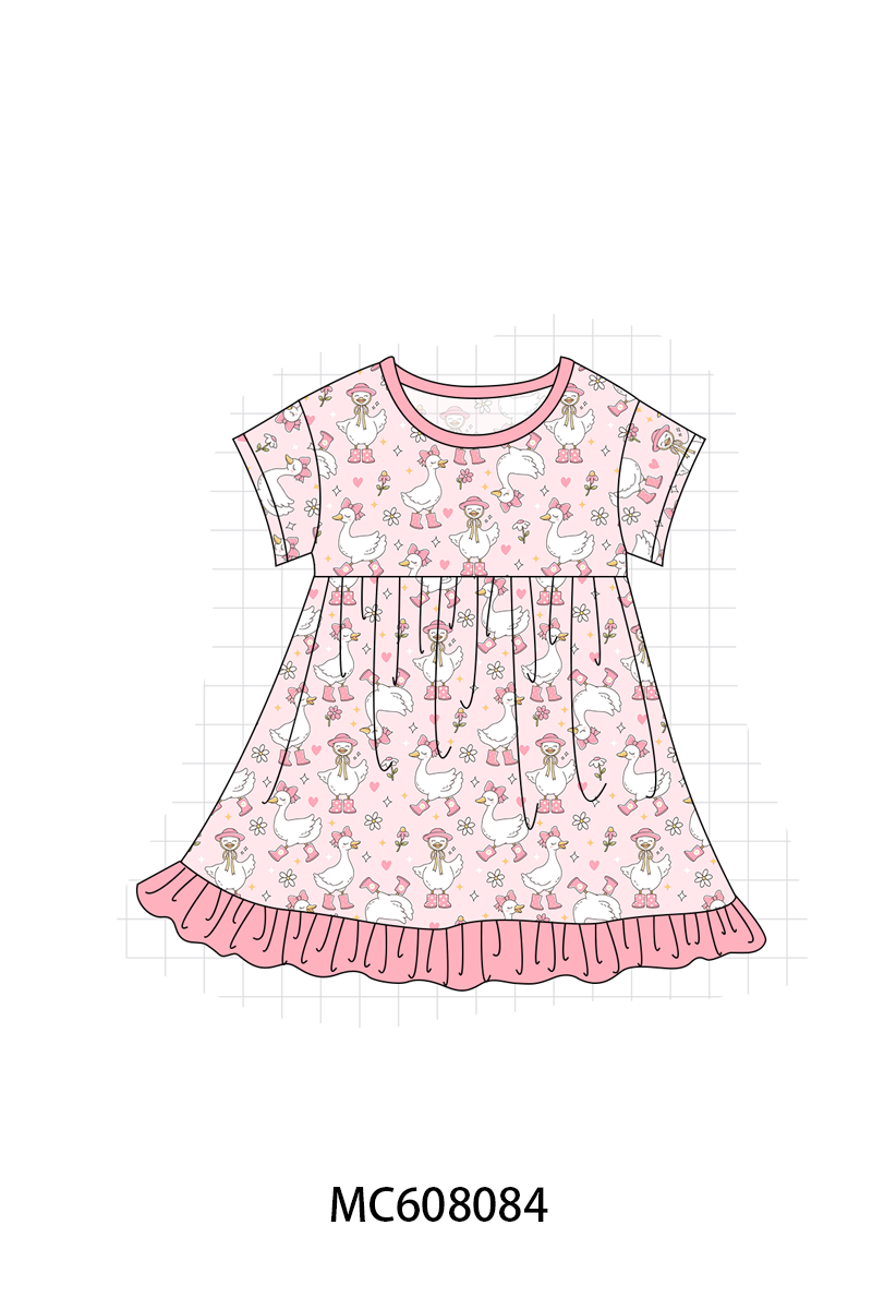 PO101 Blue&pink goose bamboo collection