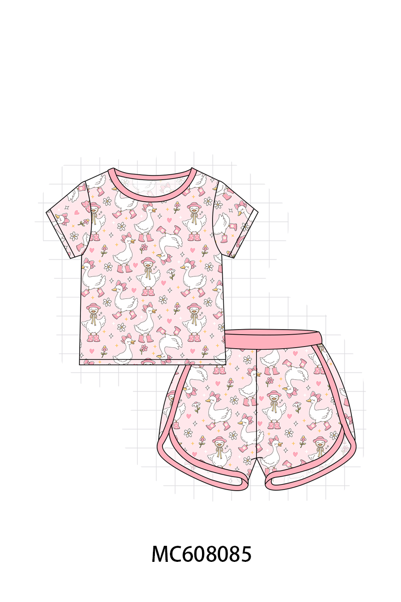 PO101 Blue&pink goose bamboo collection